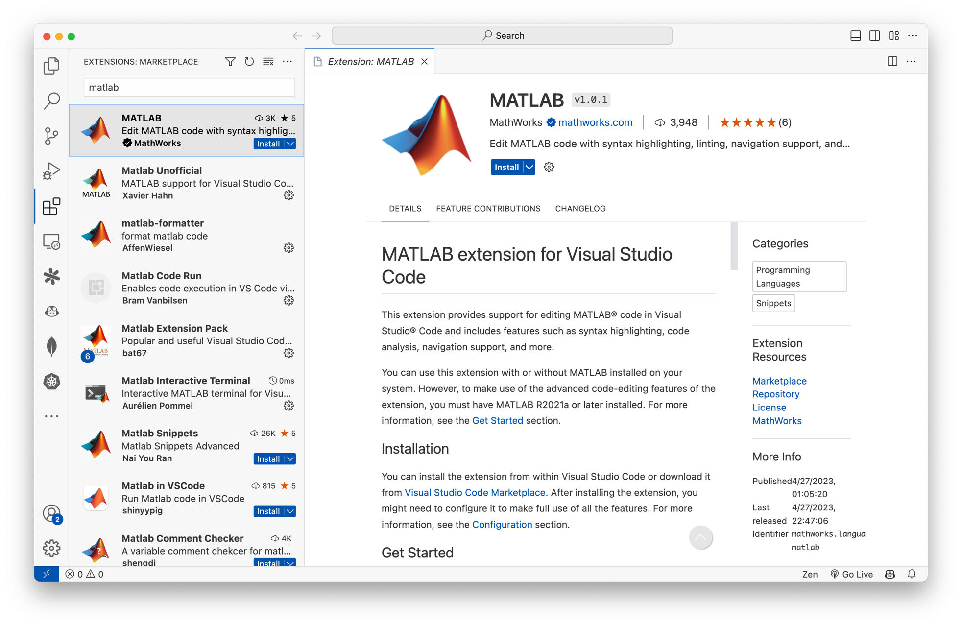 matlab-vscode